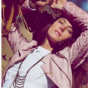 free people quilted vegan faux leather jacket